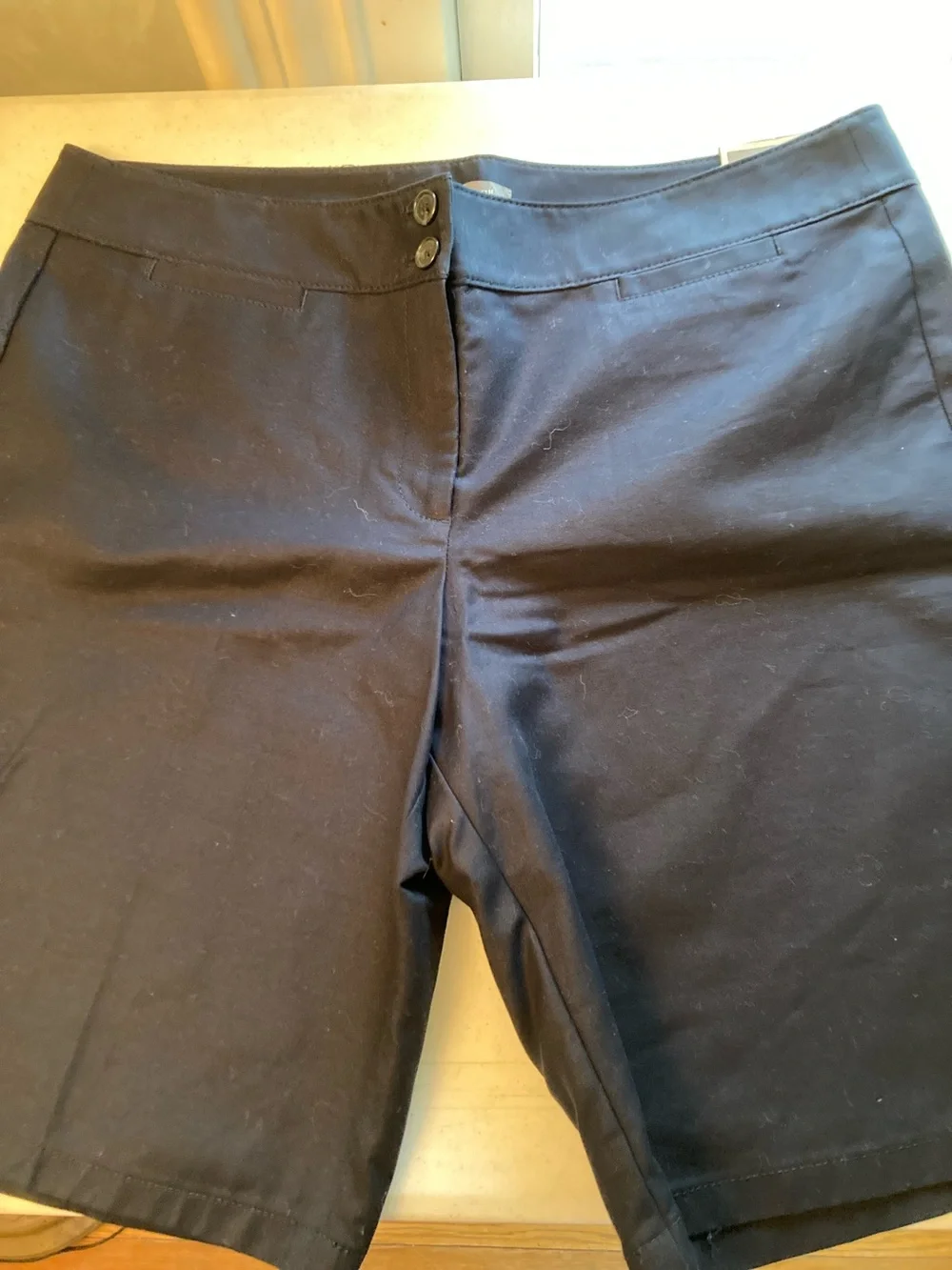 Ann Taylor Navy Signature Fit Shorts - Picture 5 of 8